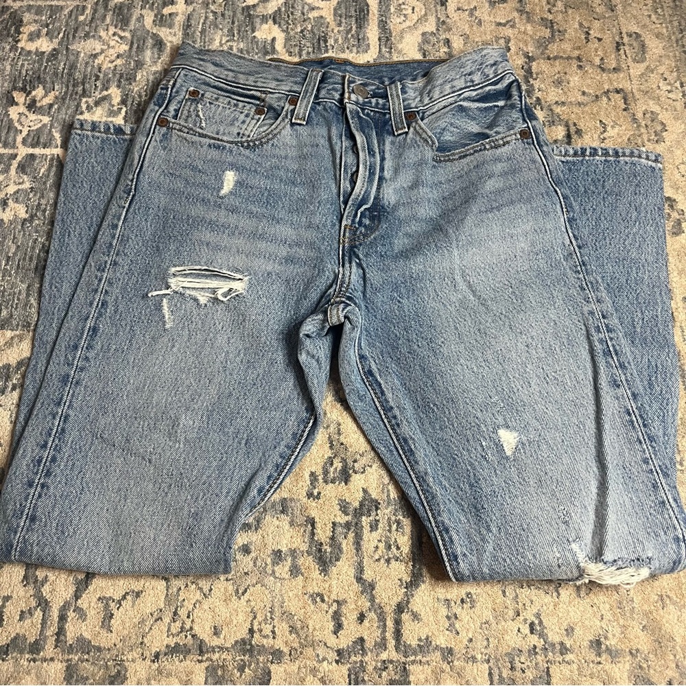 LEVI'S 501 Skinny Jeans in Can't Touch This Size 26x28 - Picture 4 of 10